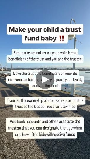 3.5K views · 527 reactions | Heres what you do..  Set up a Trust.  Make your trust the beneficiary of your life insurance policies.  Transfer any other assets into the trust.  Then designate what age, when and how often kids will receive funds.  Comment “info” to learn more about how to create generational wealth.  #wealthmindset #investingforbeginners #moneytips #financialindependence #legacy #investments #savings | Raymond Brown l Wealth & Retirement How To Start A Trust Fund, Setting Up A Trust, Home Keeping, Generational Wealth, Financial Plan, Trust Fund, Life Insurance Policy, Estate Planning, Insurance Policy