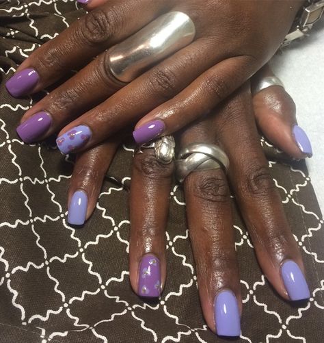 Lavender Nail Art, Monochromatic Nails, Lilac Nails, Lavender Nails, Short Square Acrylic Nails, Nails Black, Pastel Nails, Square Acrylic Nails, Fabulous Nails