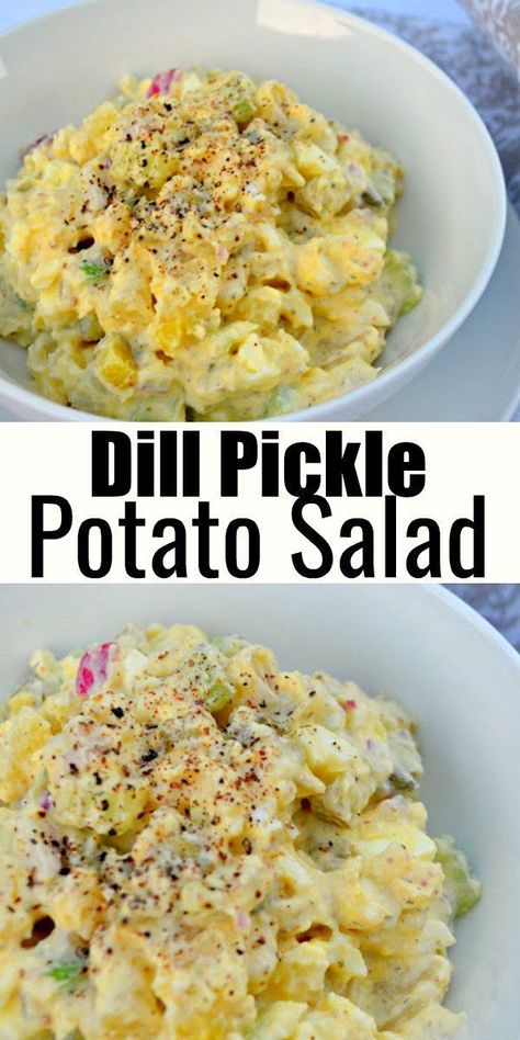 Dill Pickle Potato Salad, Pickle Potato Salad, Potato Salad Dill, Best Potato Salad Recipe, Dill Potatoes, Southern Potato Salad, Baked Potato Salad, Potato Salad With Egg, Classic Potato Salad