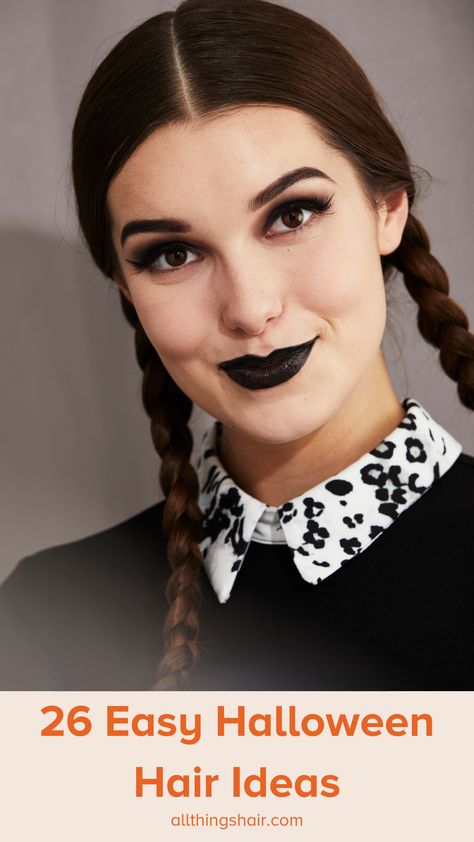 Every year the internet is teaming with cute #Halloween hairstyles and a multitude of awesome looks to try out. From ice queen manes to #mermaid tresses, we’ve collected our favourites – and we’re going to share them all with you. #HalloweenHair #HalloweenHair #HalloweenMakeup #HappyHalloween #HalloweenCostume Witch Hairstyles Halloween, Witchy Hairstyles, Witch Hairstyles, Easy Halloween Hairstyles, Vampire Hair, Witchy Hair, Halloween Hairstyles, Eyeshadow For Blue Eyes, About Halloween