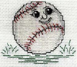 Baseball Cross Stitch, Face Cross Stitch, Family Cross Stitch, Fun Cross Stitch, Christmas Cross Stitch Patterns Free, Baseball Pattern, Baby Born Kleidung, Baseball Cross, Free Cross Stitch Designs