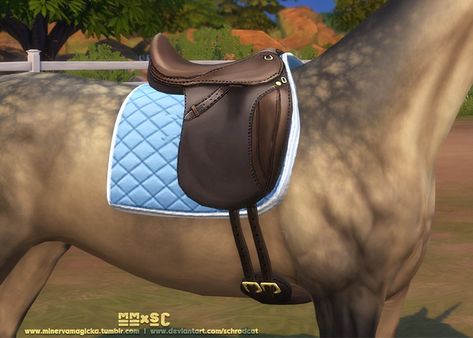 Horse Saddle Pads, Star Stable, Dressage Saddle, Saddle Pad, Bridles, Horse Saddles, Saddle Pads, Stirrups, Sims 4 Cc