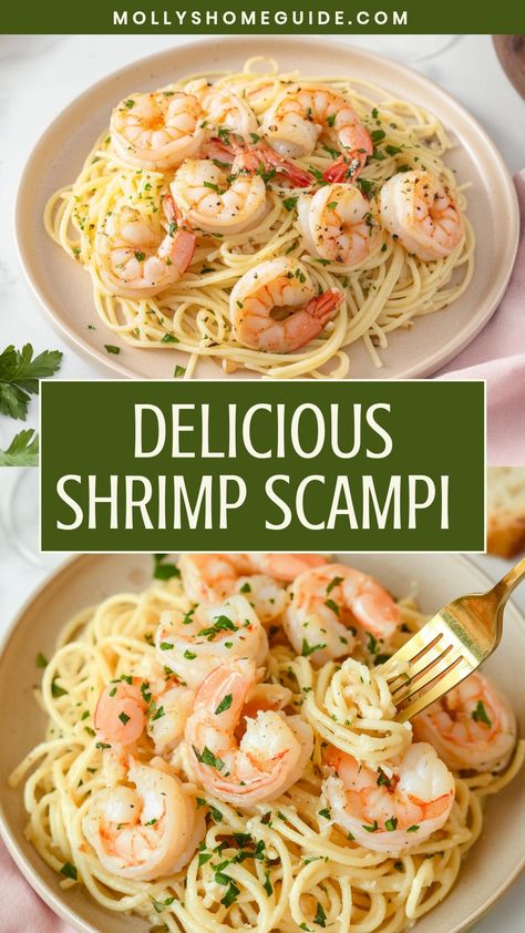 Indulge in a delectable seafood dish with this quick and easy shrimp scampi recipe! With just a few simple ingredients like succulent shrimp, garlic, butter, and white wine, you can have a restaurant-quality meal ready in no time. Serve it over pasta or with crusty bread to soak up all the flavorful sauce. Perfect for busy weeknights or weekend dinners when you want something special without spending hours in the kitchen.