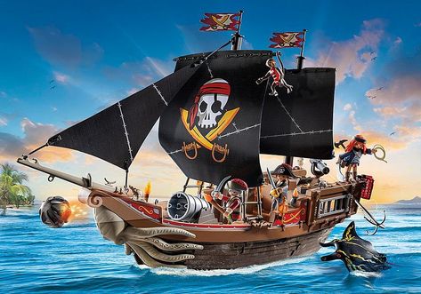 Large Pirate Ship - 71530 Pirate Crew, Playmobil Toys, Pirate Adventure, Holiday Toys, Everyday Heroes, Manta Ray, Knight Rider, Preschool Games, Sea Monsters