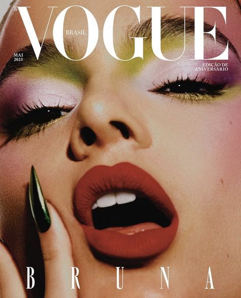 Vogue Makeup, Magazine Cover Ideas, Vogue Photoshoot, Makeup Magazine, Vogue Brazil, Vogue Editorial, Vogue Magazine Covers, Fashion Magazine Cover, Vogue Beauty