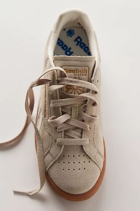 Reebok Club C Grounds Sneakers | Free People Dressy Sneakers, Fall Sneakers, Womens Tennis Shoes, Reebok Club C, Club C, Shoe Inspo, Swag Shoes, Fashion Mistakes, Trendy Sneakers