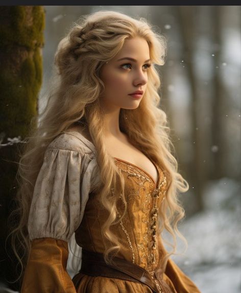 Medieval Girl, Lux Series, Medieval Woman, Fantasy Princess, Female Character Inspiration, Magic Forest, Long Blonde, Dirty Blonde, Princess Aesthetic