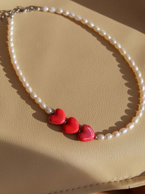 Red Heart Choker, Red Heart Necklace, Heart Choker Necklace, Mother Mother, Heart Necklaces, Red Ceramic, Ceramic Heart, Heart Red, Heart Pendants