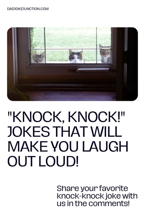 Have a great laugh with these funny knock knock jokes clean and safe for work or friend's. We combined the best knock knock jokes we could find from the web in 2023. Including the the funniest dad jokes from shorts TikTok videos and many more. Funniest Knock Knock Jokes, Nock Nock Jokes Knock Knock, Good Knock Knock Jokes Hilarious, Knock Knock Jokes Funny Dark, Knock Knock Jokes Funny Adults, Funny Knock Knock Jokes For Boyfriend, Knock Knock Jokes Funny Hilarious Humor, Flirty Knock Knock Jokes Funny, Knock Knock Jokes Funny Hilarious