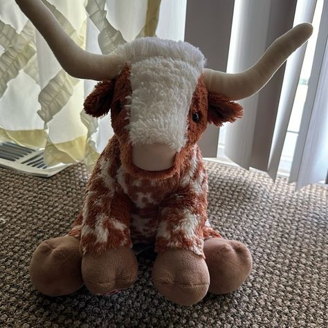 Build a Bear long Horn Long Horn, Voice Recording, Build A Bear, Horn, A Year, Like New, Building, Closet, Quick Saves