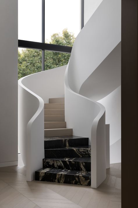 Interior Design Principles, Stairway Design, The Local Project, Interior Stairs, Interior Renovation, Spiral Staircase, Stair Railing, Staircase Design, Stairs Design