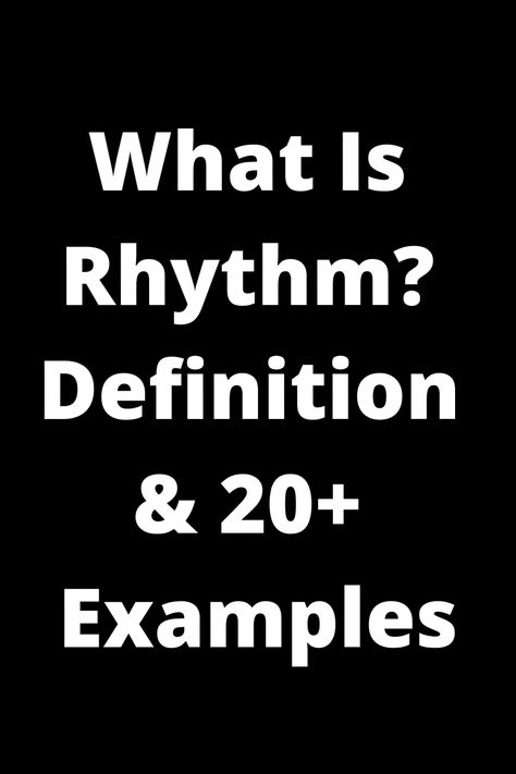 Explore the world of rhythm with this educational guide! Delve into the definition and discover over 20 examples to enhance your understanding. From music to poetry, rhythm plays a crucial role in various art forms. Expand your knowledge and appreciate the beauty of rhythmic patterns in creative expression. Perfect for students, teachers, and anyone with an interest in the arts. Start exploring now! Iambic Pentameter, Unit Of Time, Music Rhythm, Rhythmic Pattern, Circadian Rhythm, Human Connection, Human Experience, Speech And Language, Creative Expressions