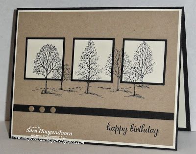 Lovely As A Tree, Tree Stamp, Masculine Birthday Cards, Birthday Cards For Men, Tree Cards, Stamping Up Cards, Happy Birthday Card, Handmade Birthday Cards, Masculine Cards