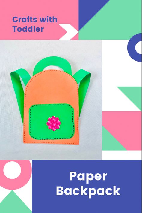 Paper Bag Backpack Craft, Easy Back To School Crafts, Back To School Crafts For Preschoolers, School Crafts For Kids, Paper Backpack, Back To School Crafts For Kids, Sticks Craft, Backpack Craft, Backpack Art