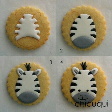 Wild Animal Royal Icing Cookies, Wild Animal Cookies Decorated, Zebra Cookies, Safari Cookies, Cookies Decoradas, Halloween Cookies Decorated, Safari Cakes, Cookie Tutorials, Sugar Cookie Designs