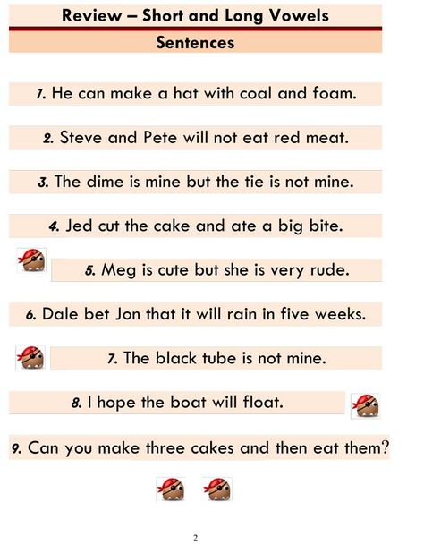 Short and Long Vowels (mixed) - Word List and Sentences - Long Vowel Sounds Sentences, Long Vowels Reading Comprehension, Reading Long Vowels, Long A Sentences, Cvc Words Reading Practice, Long Vowel Sentences, Long Vowels Stories, Short Vowels Reading Passages, Long Vowels Reading Passages