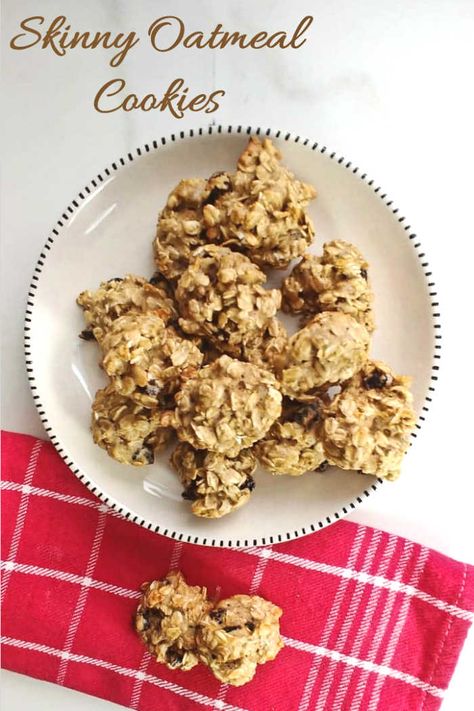 Weight Watchers Cookies, Ww Cookies, Weight Watcher Cookies, Oatmeal Cookies Recipes Easy, Oatmeal Cookie Recipe, Oatmeal Cookies Easy, Oatmeal Cookies Chewy, Healthy Chicken Dinner, Oatmeal Cookie