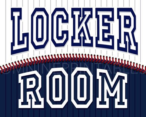 Baseball Party Sign Printables LOCKER ROOM Sign Digital | Etsy Stadium Entrance, Sports Printables, Baseball Theme Party, Baseball Signs, Baseball Birthday Party, Baseball Quotes, Sports Signs, Baseball Party, Baseball Theme