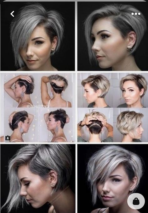 Haircut Ideas Trendy, Kort Bob, Short Hair Undercut, Trendy Hairstyle, Edgy Short Hair, Undercut Hairstyles, Haircut For Thick Hair, Short Hair Updo, Short Hair Haircuts