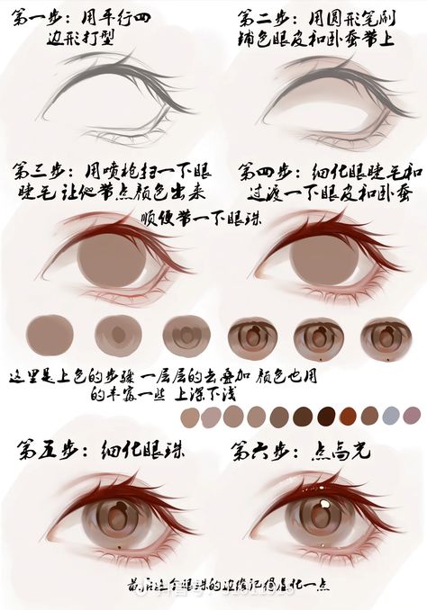 Watercolor Illustration Tutorial, Color Theory Art, Eye Drawing Tutorials, Characters Inspiration Drawing, Digital Art Beginner, Anatomy For Artists, Eye Tutorial, Digital Painting Tutorials, Figure Drawing Reference