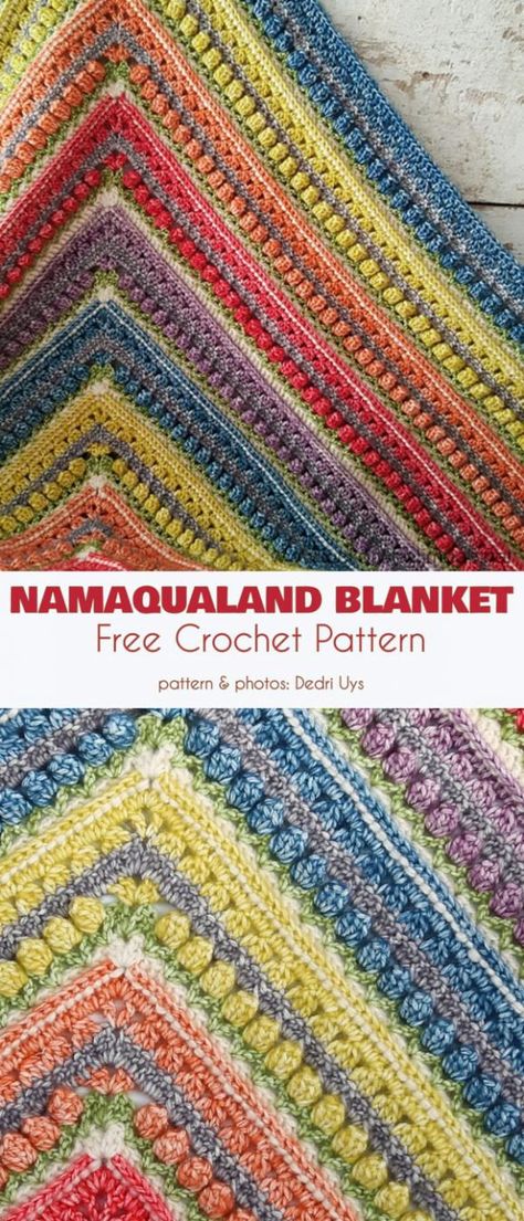 Namaqualand Blanket Free Crochet Pattern Shawl Crochet Free Pattern, Afgans Crochet, Crochet Blanket Scarf, Crochet Square Blanket, Crochet Afghan Patterns Free, Crochet Blanket Afghan, Shawl Crochet, Crochet Quilt, Afghan Crochet