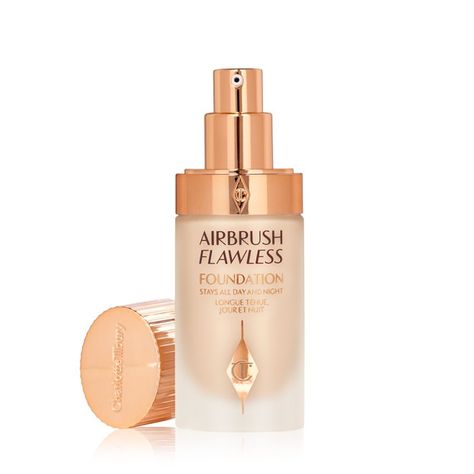 Airbrush Flawless Foundation 3 neutral open with lid Packshot Airbrush Flawless Foundation, Charlotte Tilbury Airbrush Flawless, Foundation Full Coverage, Neutral Skin Tone, Airbrush Foundation, Charlotte Tilbury Makeup, Skin Undertones, Face Kit, Magical Makeup