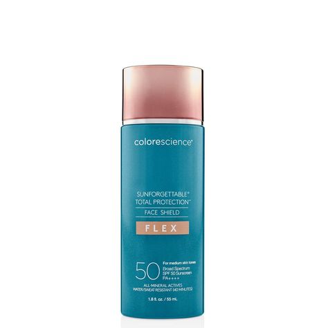 Colorescience Sunforgettable Total Protection Face Shield Flex SPF 50 1.8 fl. oz. - Medium Color Science Sunscreen, Colorescience Sunforgettable, Daily Sunscreen, Tinted Spf, Skin Medica, Facial Sunscreen, Benzoic Acid, Mineral Sunscreen, Beauty Awards