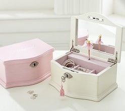 Jewelry & Kids Gold Jewelry | Pottery Barn Kids Jewerly Box Diy, Ballerina Musical Jewelry Box, Box Pottery, Ballerina Jewelry Box, Ballerina Jewelry, Jewerly Boxes, Girls Jewelry Box, Large Jewelry Box, Jewelry Box Diy