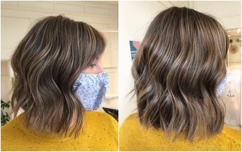 Spice Up Gray Hair with Highlights – A Great Look for Every Woman Hide Gray Hair With Highlights Brunettes, Babylights Brunette, Grey Hair Roots, Hide Greys, Caring For Colored Hair, Bleaching Your Hair, Covering Gray Hair, Blending Gray Hair, Brunette Color