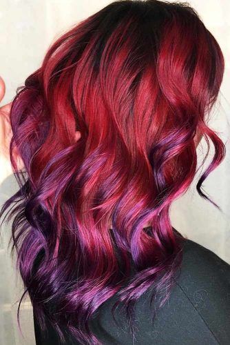 Red And Purple Hair, Shades Of Burgundy Hair, Pastel Pink Hair Color, Hair Color 2017, Natural Dark Hair, Dark Ombre Hair, Black Hair Ombre, Best Ombre Hair, Joico Color