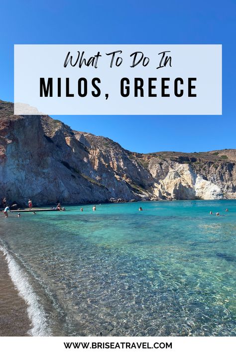 Milos in the Greek Islands is one of the most beautiful places I have ever seen! Linked below are my favorite things to do there. Milos | Greek Island | Milos Greece | Milos Hidden Gems | The Greek Islands | Greece Milos Greece Things To Do, Milo’s Island Greece, Milo’s Greece, Greece Milos, Greece And Italy, Greece Culture, Milos Greece, Greece Itinerary, Sailing Day