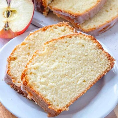 SPARKLING APPLE CIDER POUND CAKE Apple Cider Bread, Cider Bread, Sparkling Apple Cider, Homemade Pound Cake, Fall Apple Recipes, Fresh Apple Cake, Banana Pudding Cheesecake, Easy Apple Pie, Country Cook