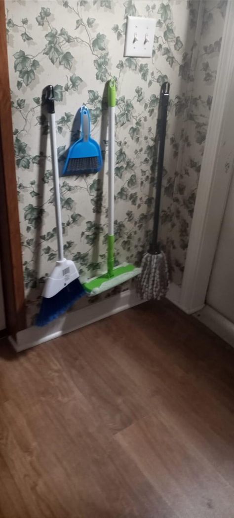 The dollar general brand swiffer has two pole length to chose from and its great size for my 20 month, I also got a mop and broom from dollar tree and cut them down to size(really easy). Mop For Larger Areas, Rainbow Vacuum Mop, Mop Bucket Cleaning Solution, Target Mop, Pur Steam Mop, Mops And Brooms, Kids Cleaning, Dollar General, Clean Up