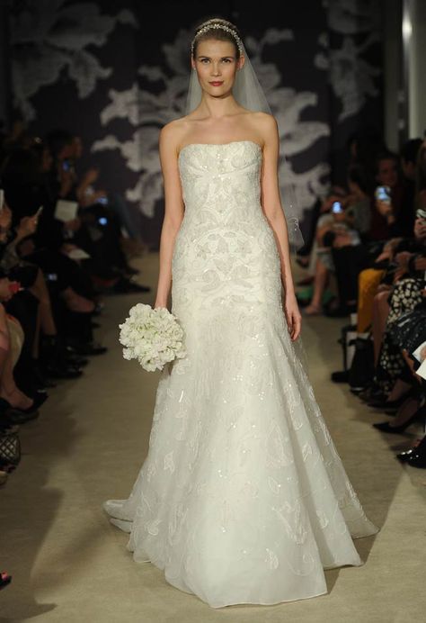 Carolina Herrera Bridal, Spring 2015 Carolina Herrera Wedding Dress, Carolina Herrera Bridal, Lace A Line Dress, Wedding Dresses Vera Wang, 2015 Wedding Dresses, Dress 2015, Mod Wedding, Bridal Fashion Week, Wedding Dress Inspiration