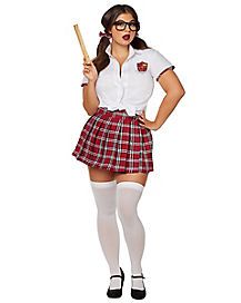 Sexy Halloween Costumes for Women 2021 - Spirithalloween.com First Day Of School Outfits, Teacher Halloween Costumes, Supergirl Costume, Teacher Costumes, Plus Size Halloween Costume, Plus Size Costume, Teacher's Pet, Plus Size Halloween, Lingerie Costume