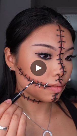 3.2K reactions · 537 shares | Make Halloween by @ozekitama 🎃
.
.
.
.
.
#makeup #dicasdemake #tutorial #halloweenmakeup | Dehsousa_dicasdemake Halloween Makeup Hacks, Halloween Makeup Tutorial Easy, Cat Halloween Makeup, Holiday Makeup Looks, Halloween Tutorial, Make Halloween, Halloween Makeup Tutorial, Halloween Costumes Makeup, Halloween Party Diy