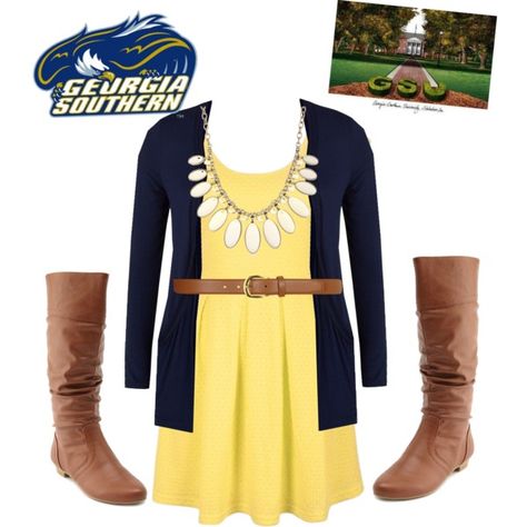 Georgia Southern game day! Ga Tech, Southern University, Georgia Southern University, Georgia Southern, Gameday Outfit, Go Shopping, All About Fashion, Game Day, Georgia