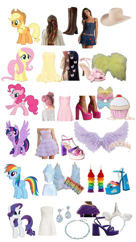 Four Halloween Costumes Friends, Group Of 12 Halloween Costumes, Mlp Costume Group, Cute Big Group Halloween Costumes, Groups Of 7 Halloween Costumes, 6 Group Costume Ideas, Halloween Costumes My Little Pony, Twilight Sparkle Costume Diy, Tv Show Group Costumes