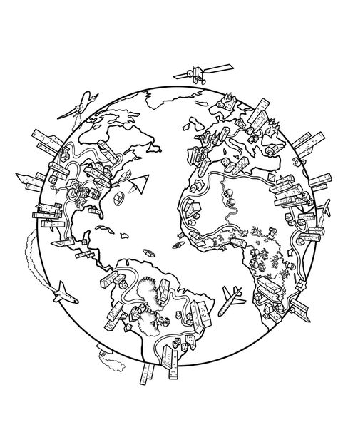 The greatest world coloring page for preschool!!!! World Map Coloring Page Free Printable, Drawing World Map, Earth Coloring Page, World Map Drawing, World Coloring Page, Map Coloring Pages, World Map Coloring Page, Free Printable World Map, Travel Doodle