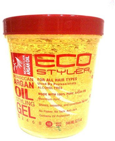 Eco Styler Moroccan Argan Oil Styling Gel (32 fl. oz.) Eco Styler Gel, Argan Tree, Natural Hair Transitioning, Spiked Hair, Moroccan Argan Oil, Girls Natural Hairstyles, Mint Candy, Styling Cream, Styling Gel