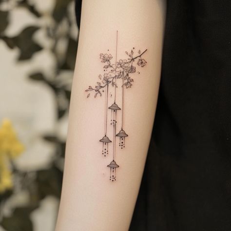 45 Pretty Korean-style Tattoos for Women - South Korean Tattoo Ideas, Korean Ornament Tattoo, Korean Fine Line Tattoo, Korean Culture Tattoo, Korean Flower Tattoo, Korean Inspired Tattoos, Asian Tattoos For Women, Korean Style Tattoo, Tattoo Korean