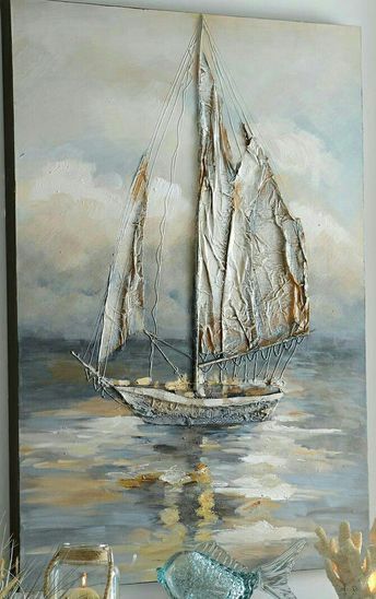 Scenic Acrylic Paintings, Relief Art Paintings, Boat Painting Abstract, Christmas Paintings On Canvas, Painting Ideas For Beginners, Texture Painting On Canvas, Canvas For Beginners, Soyut Sanat Tabloları, Canvas Painting Ideas