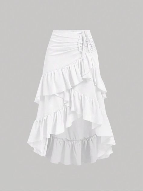 Elevate your summer style with our Women's Creamy Apricot High-Low Hem Skirt. Featuring a playful drawstring and ruffled layered design, this boho-inspired party skirt offers a perfect blend of elegance and comfort. Ideal for summer events or casual outings, it adds a touch of whimsy to any wardrobe. Shop now for a chic, versatile piece that’s perfect for any occasion! Long White skirt. White skirt. Long White Skirt, White Long Skirt, Party Skirt, Layered Design, Hem Skirt, Skirt White, Summer Events, White Skirt, Summer Skirts