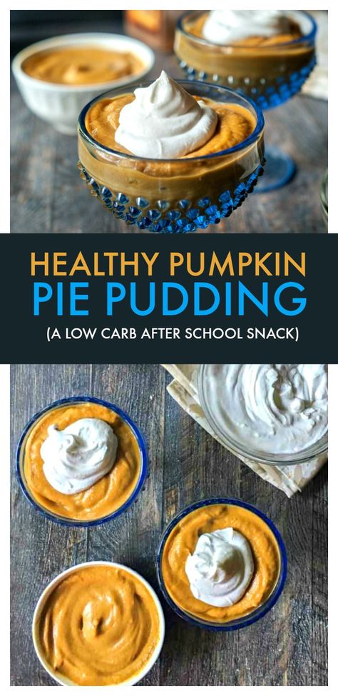 Pumpkin Pie Pudding, Quick Puddings, Pumpkin Pudding Recipes, Healthy Pumpkin Pie, Keto Pudding, Dessert Pumpkin, Low Carb Pumpkin Pie, Healthy Pumpkin Pies, Pumpkin Pudding