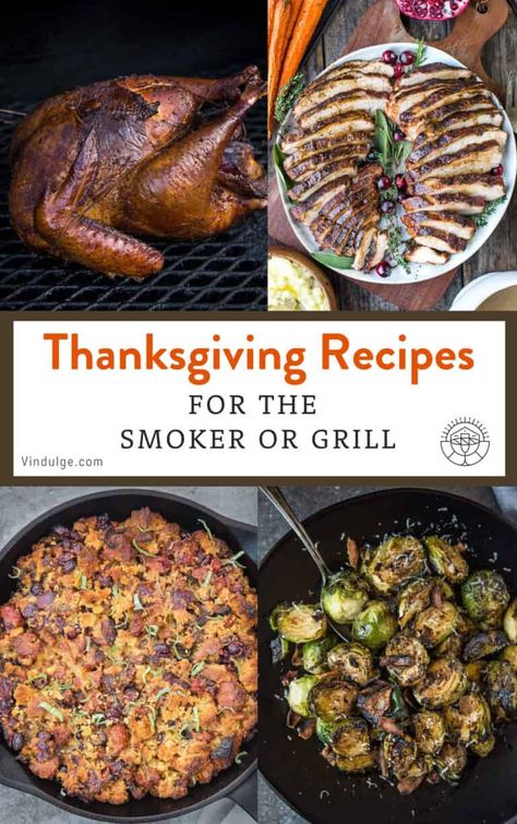 Bbq Thanksgiving, Thanksgiving Vegetables, Smoked Turkey Recipes, Stuffing Recipes For Thanksgiving, Grilled Food, Sage Sausage, Turkey Breast Recipe, Grilled Turkey, Thanksgiving Stuffing