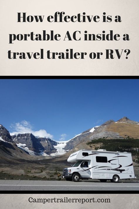 How effective is a portable AC inside a travel trailer or RV? Rv Winterizing, Rv Remodeling, Camper Repair, Van Rv, Camping For Beginners, Rv Repair, Rv Tips, Vintage Campers Trailers, Rv Living Full Time