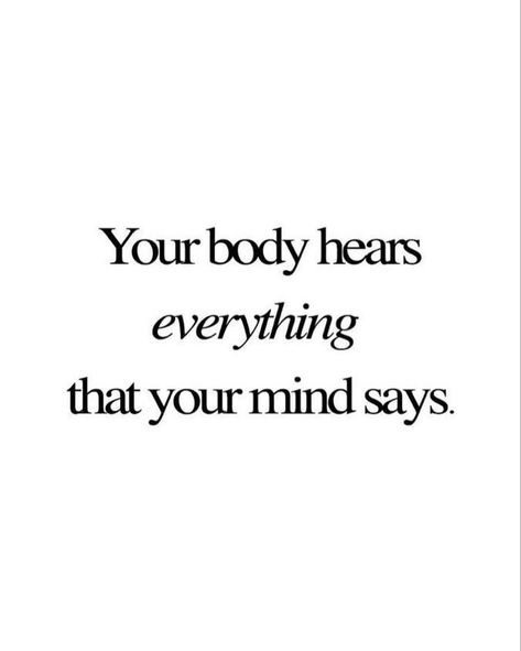 Your body hears everything that your mind says ✨ ➡️ Which photo is your favorite? Take what you need & share the rest 🙏🏽 Support the link in my bio 🫶🏽 Body Quotes, Take What You Need, Daily Inspiration Quotes, Daily Inspiration, Inspirational Quotes, Mindfulness, Quotes