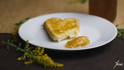 How to Make Goldenrod Jelly Goldenrod Jelly, Herbal Academy, Pint Mason Jars, Half Pint, Wild Food, One Half, Small Batch, Lemon Juice, Small Batches