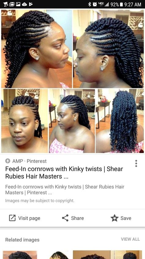 Twist With Cornrows, Feed In Cornrows, Braids And Cornrows, Braided Mohawk Hairstyles, Twist Cornrows, Lisa Hair, Cornrows Braids For Black Women, Braids With Shaved Sides, African Hair Braiding Styles