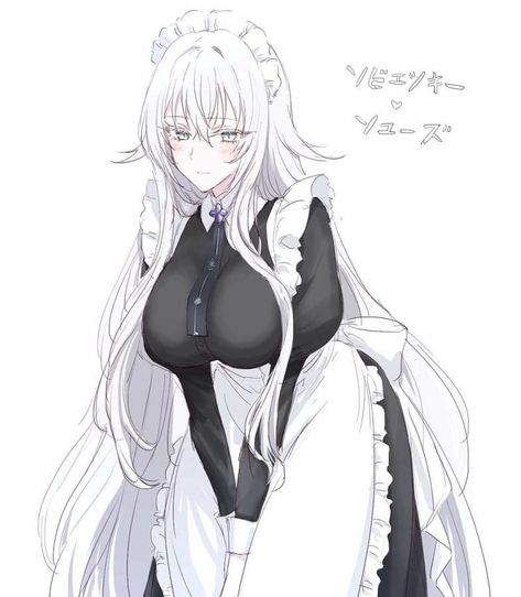 Persona Anime, Anime W, Anime Maid, �캐릭터 드로잉, Azur Lane, Anime Reccomendations, Funny Profile Pictures, Female Character Design, White Hair